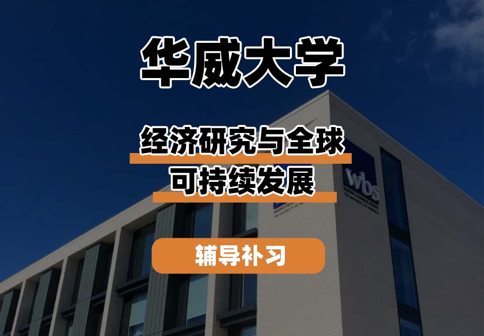 华威大学Warwick华威经济研究与全球可持续发展专业辅导补习补课(一)