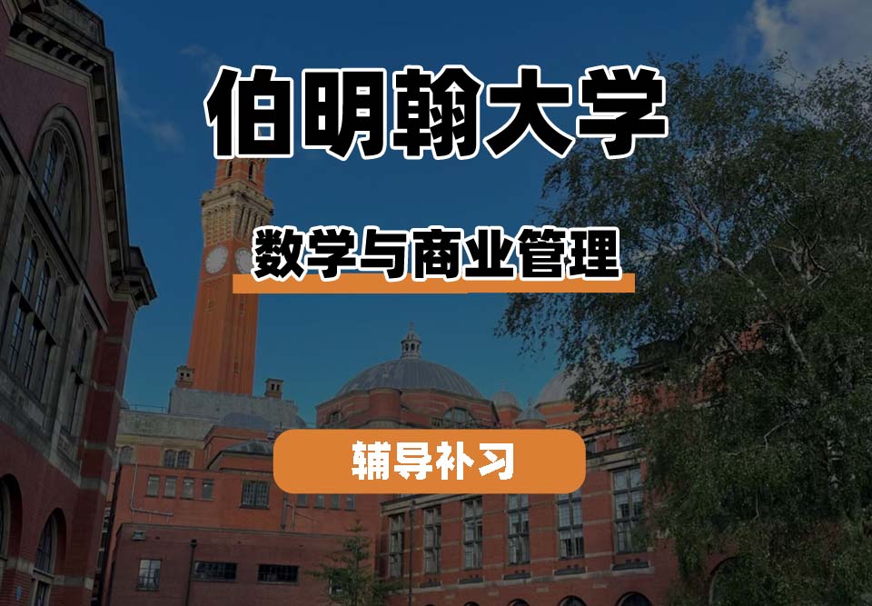 伯明翰大学UOB伯大数学与商业管理辅导补习补课(二)