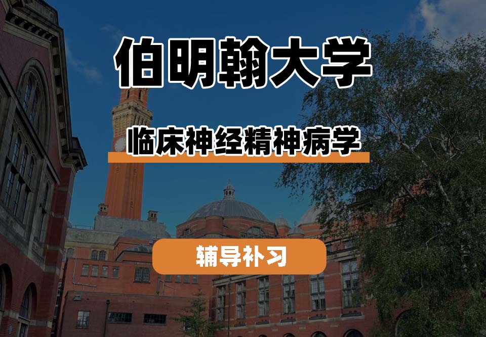 伯明翰大学UOB伯大临床神经精神病学辅导补习补课