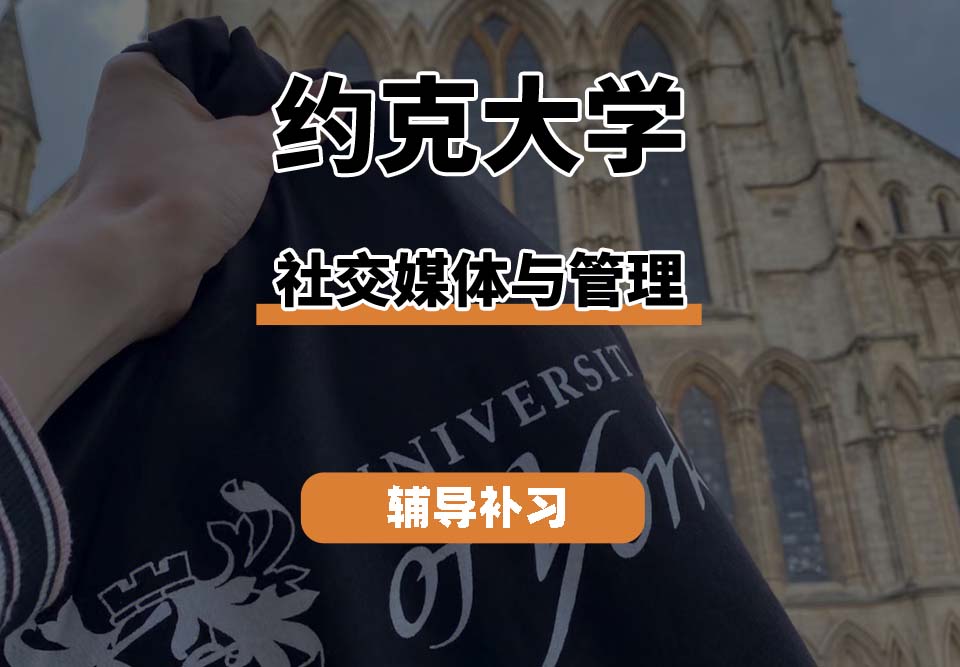 约克大学UOY社交媒体与管理辅导补习补课