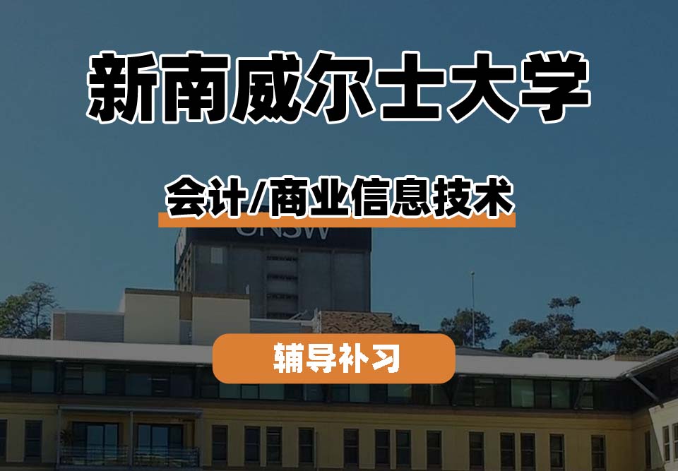 新南威尔士大学UNSW会计/商业信息技术辅导补习补课(一)