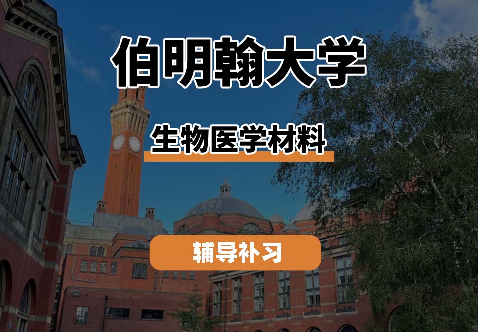 伯明翰大学UOB伯大生物医学材料专业辅导补习补课(一)