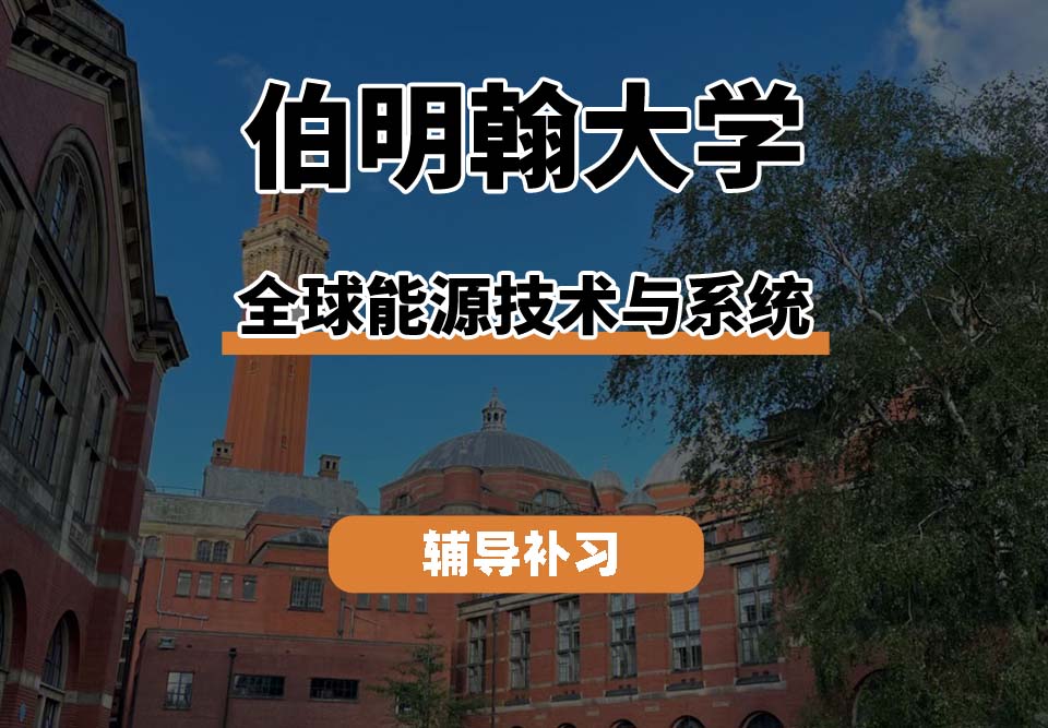 伯明翰大学UOB伯大全球能源技术与系统辅导补习补课