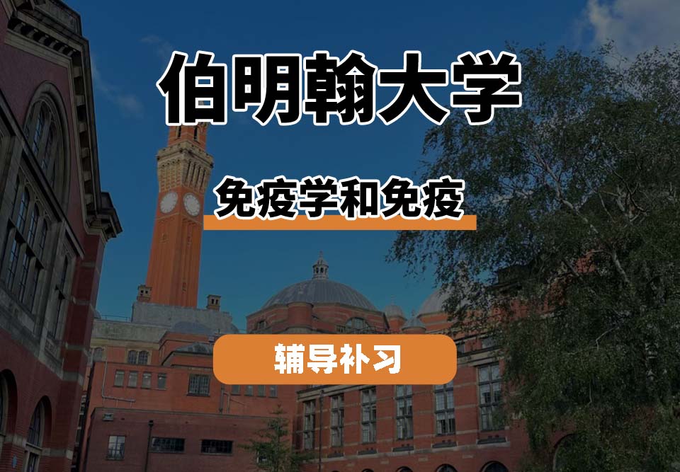 伯明翰大学UOB伯大免疫学和免疫辅导补习补课