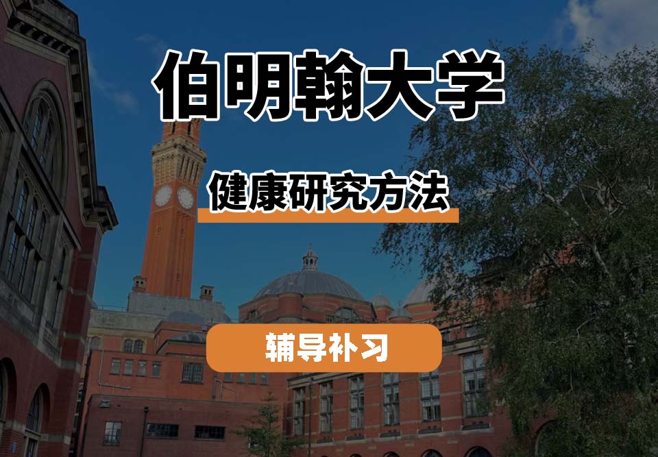 伯明翰大学UOB伯大健康研究方法辅导补习补课