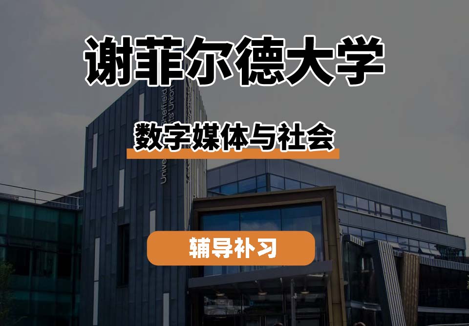 谢菲尔德大学DUR谢大数字媒体与社会辅导补习补课