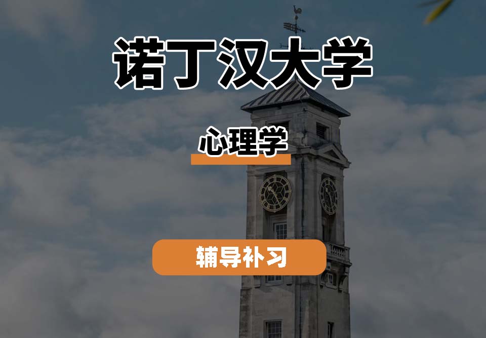 诺丁汉大学UoN诺大心理学专业辅导补习补课（一）