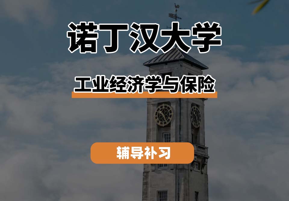 诺丁汉大学UoN诺大工业经济学与保险专业辅导补习补课（二）