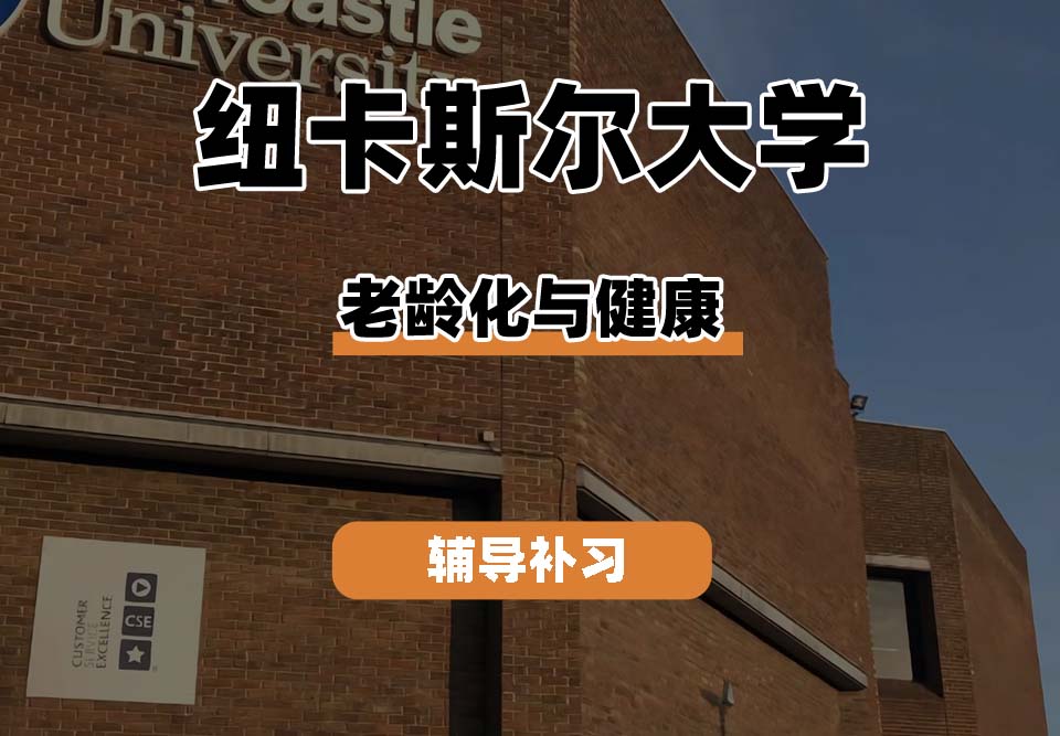 纽卡斯尔大学NCL纽大老龄化与健康辅导补习补课（一）