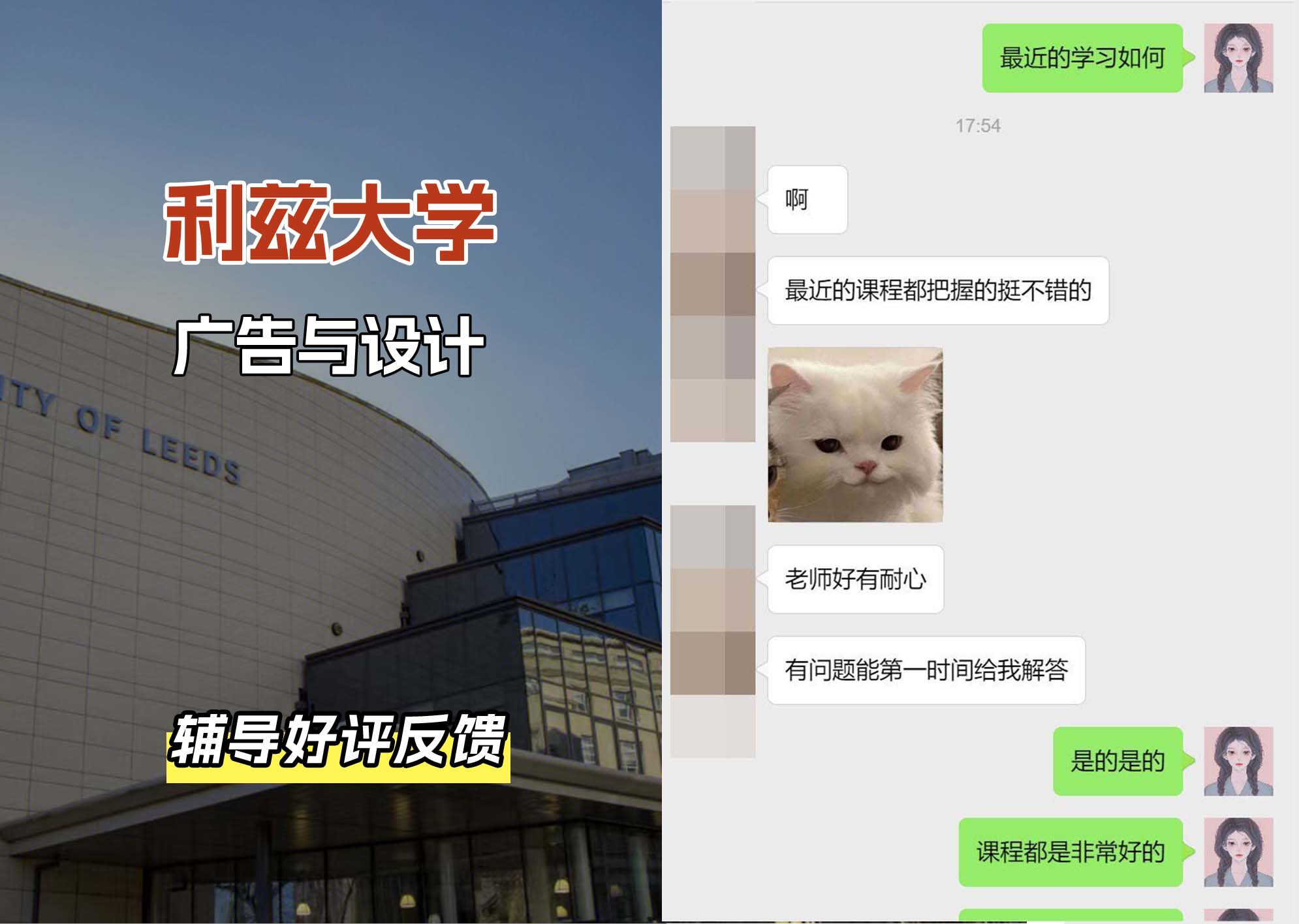 利兹大学leeds广告与设计辅导好评反馈