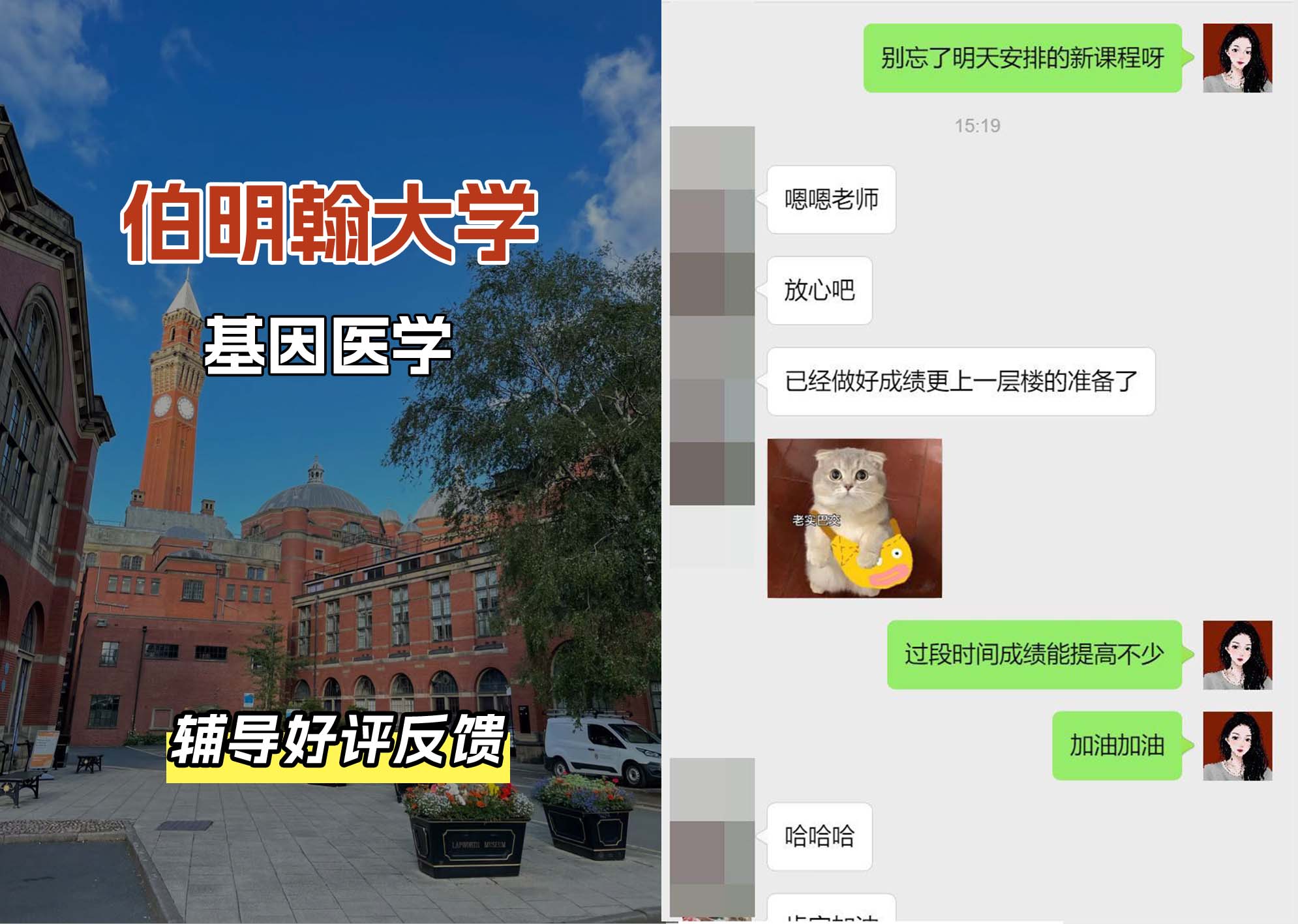 伯明翰大学伯大基因医学辅导好评反馈（一）