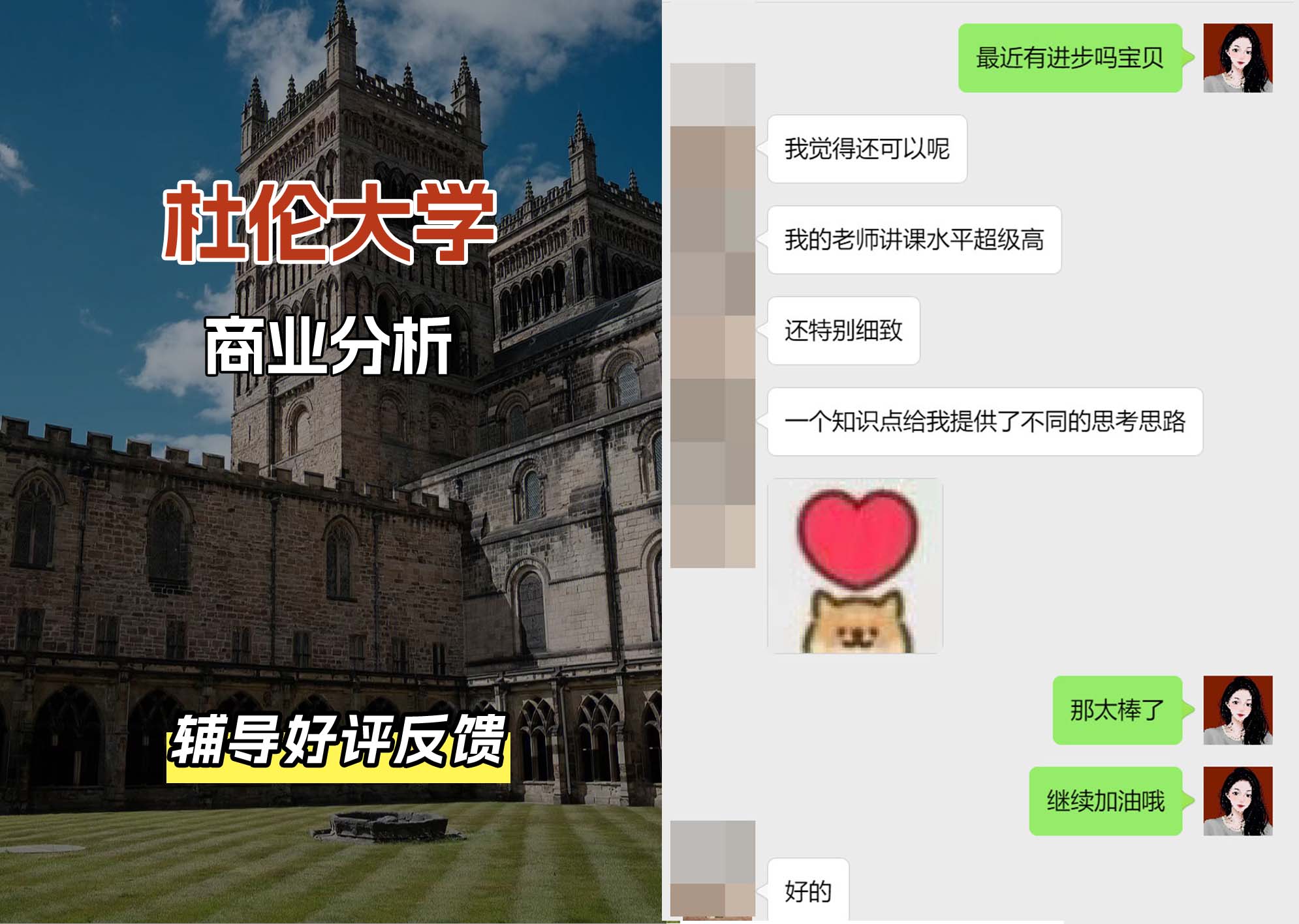 杜伦大学DUR商业分析辅导好评反馈