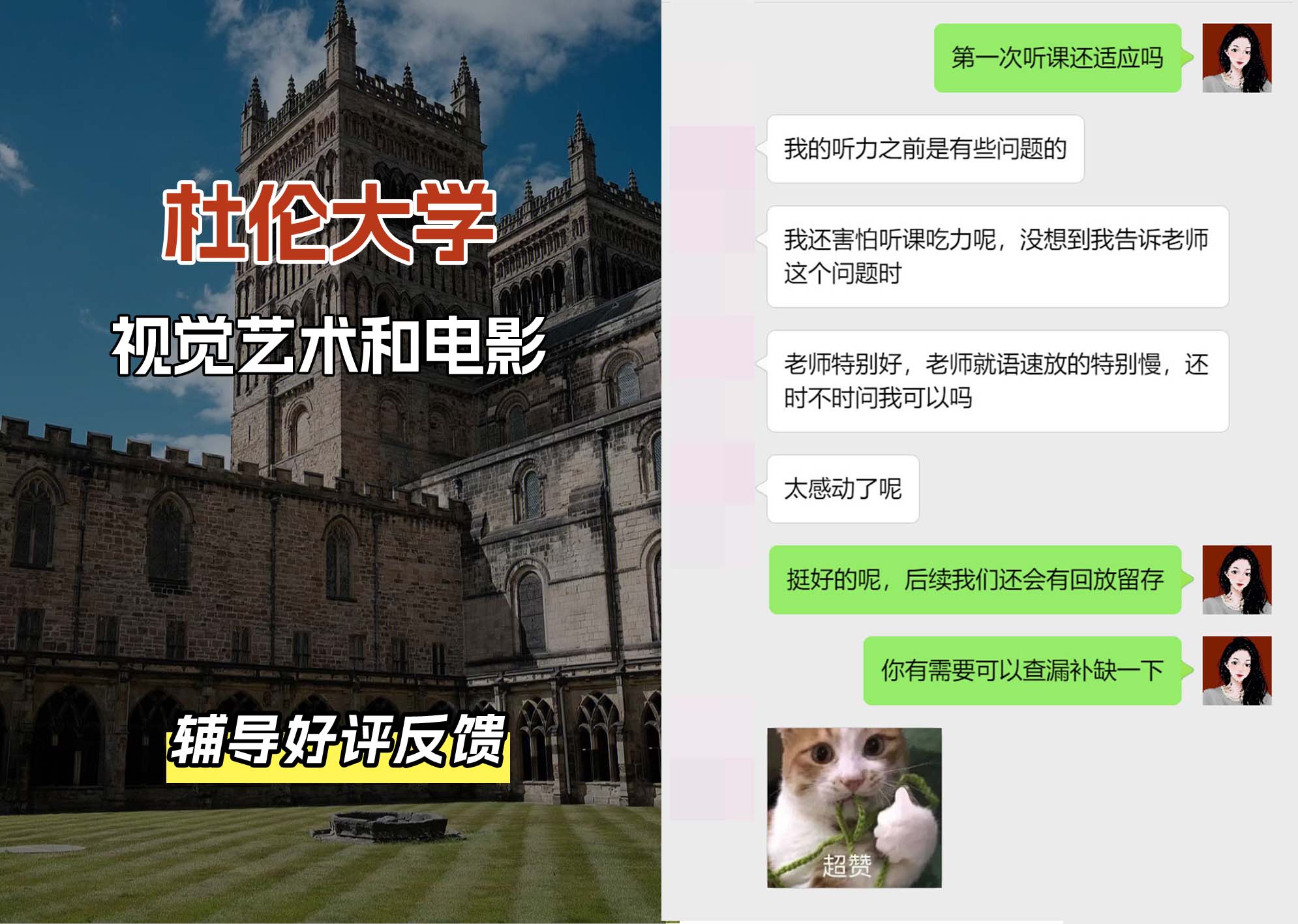 杜伦大学DUR视觉艺术和电影辅导好评反馈