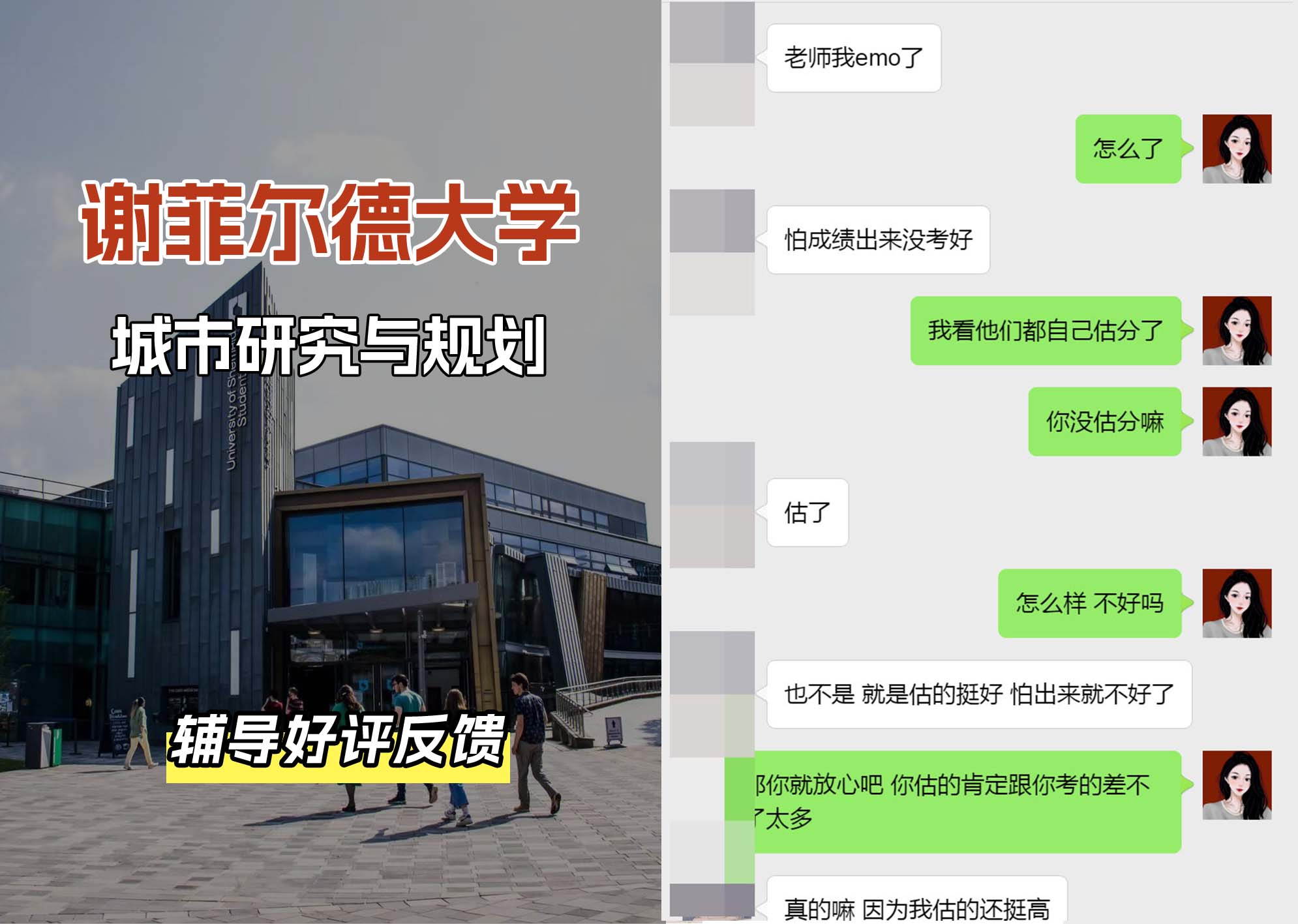 谢菲尔德大学谢大城市研究与规划辅导好评反馈（一）