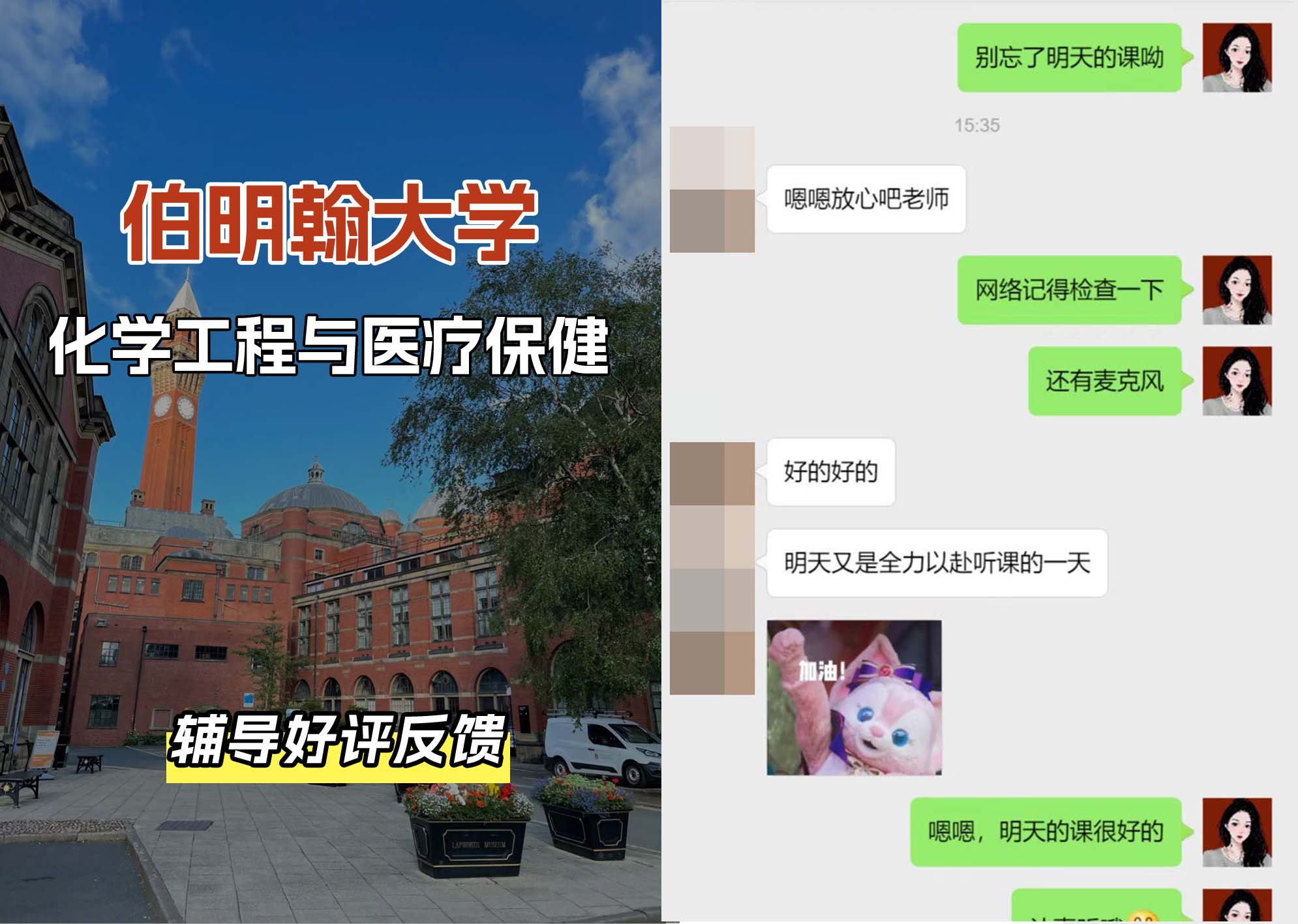 伯明翰大学伯大化学工程与医疗保健辅导好评反馈（三）