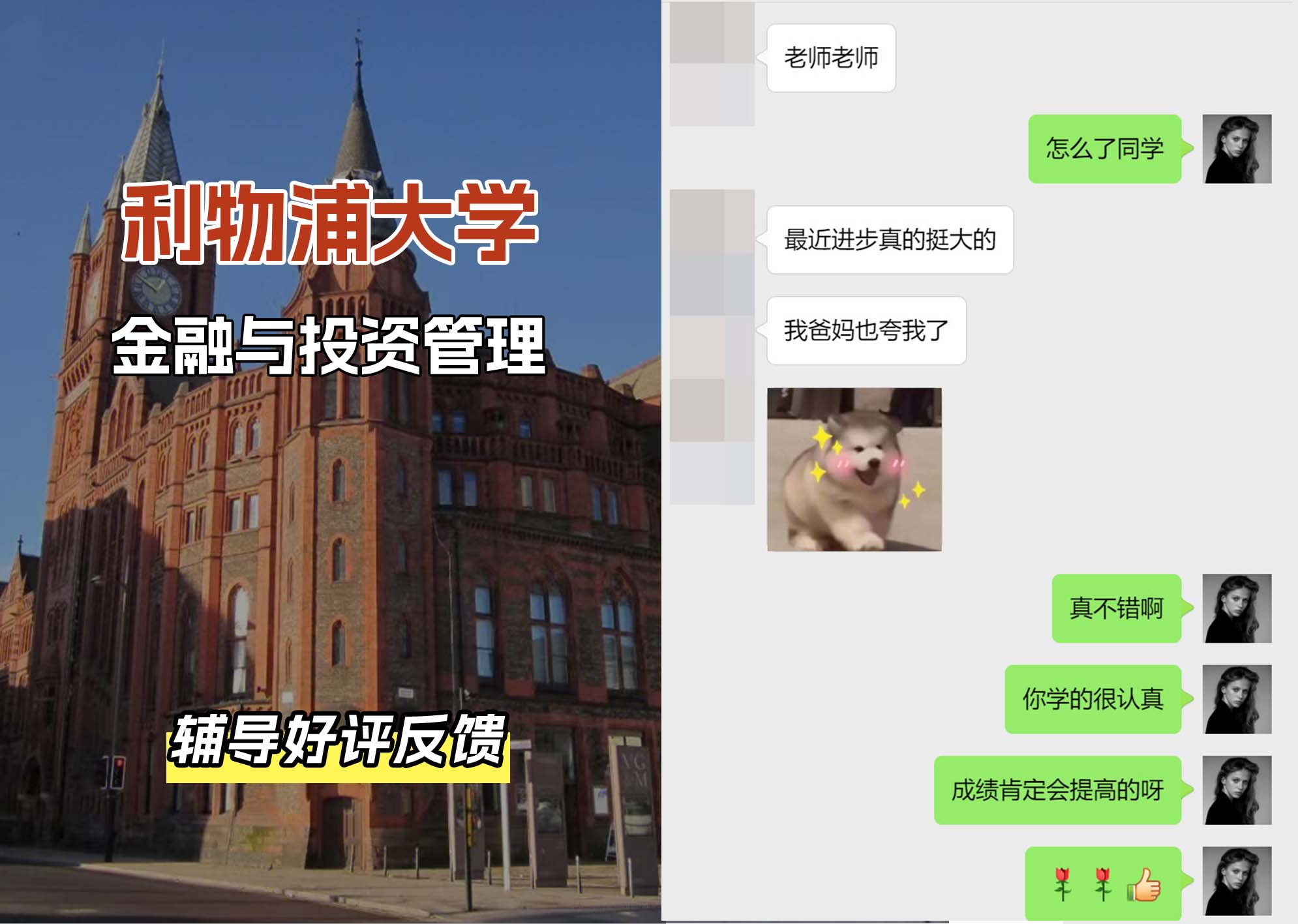 利物浦大学利大金融与投资管理辅导好评反馈