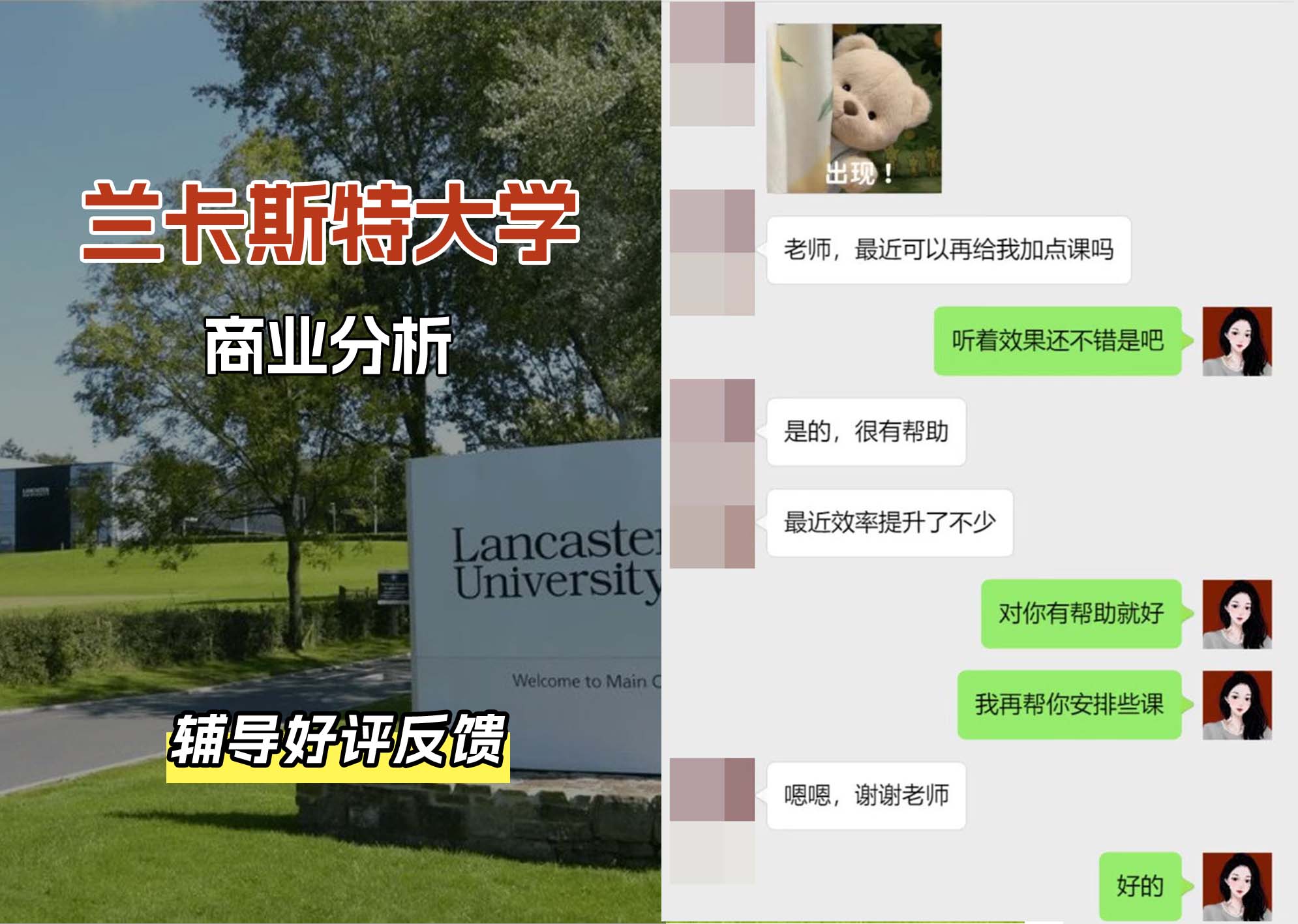 LU兰卡商业分析辅导好评反馈