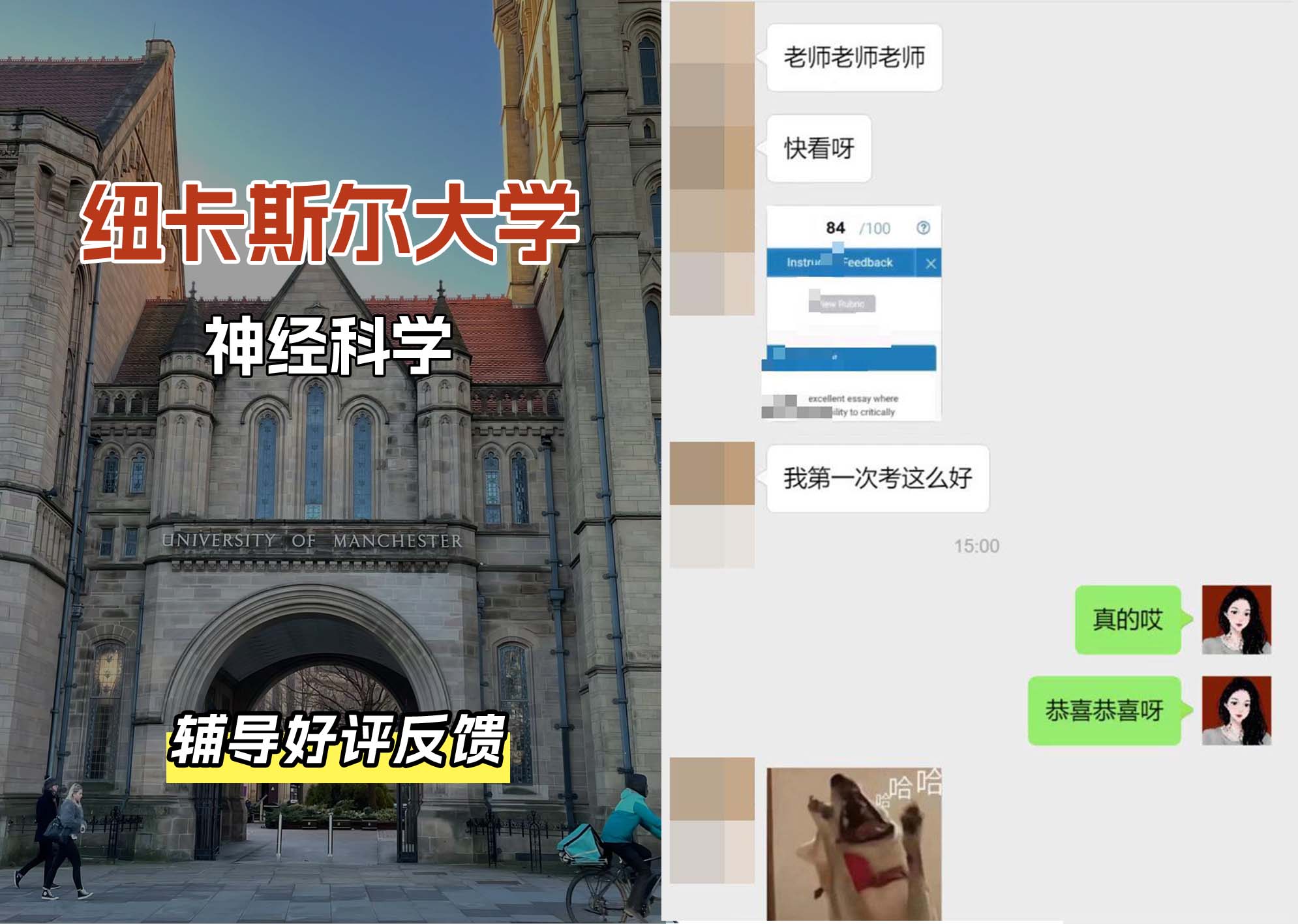 纽卡斯尔大学纽大神经科学辅导好评反馈（三）