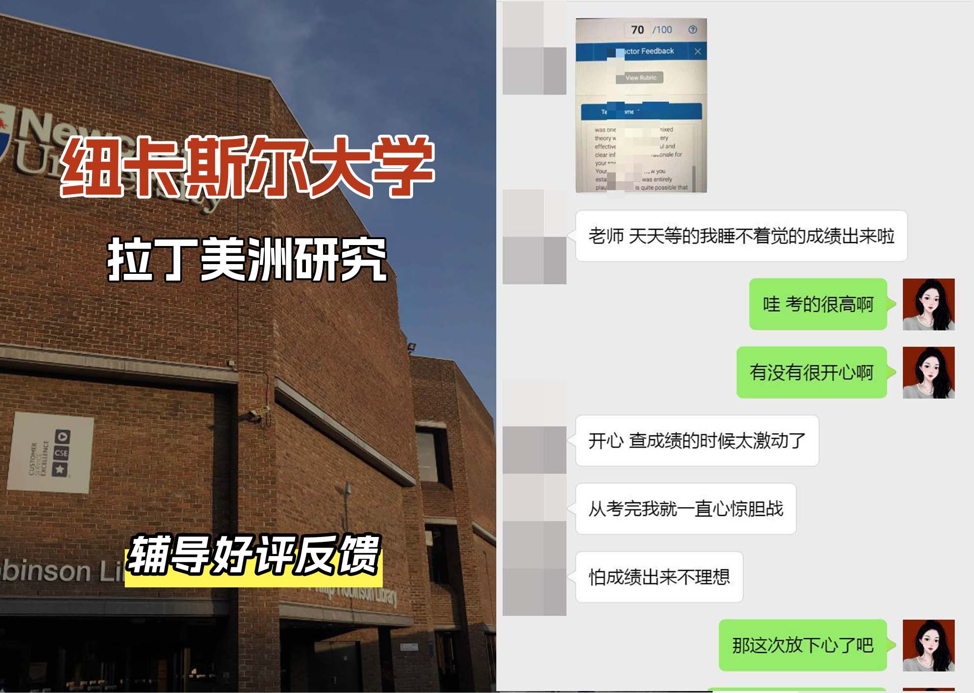 纽卡斯尔大学纽大拉丁美洲研究辅导好评反馈
