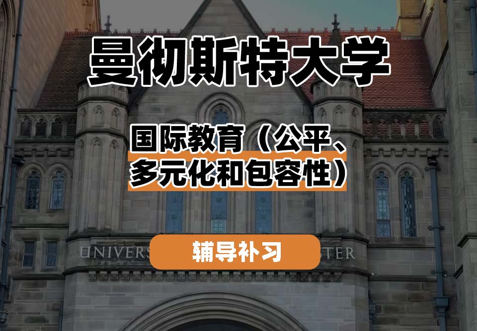 曼彻斯特大学UoM曼大国际教育（公平、多元化和包容性）辅导补习补课