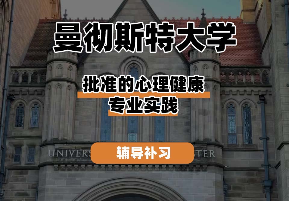 曼彻斯特大学UoM曼大批准的心理健康专业实践辅导补习补课