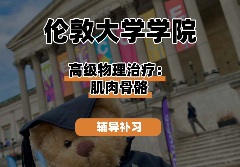 伦敦大学学院UCL高级物理治疗：肌肉骨骼辅导补习补课