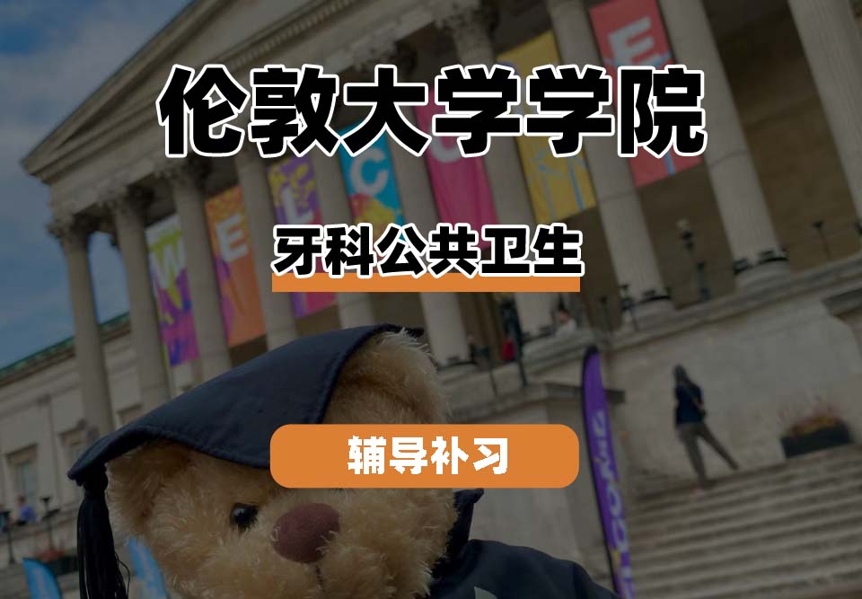 伦敦大学学院UCL牙科公共卫生辅导补习补课
