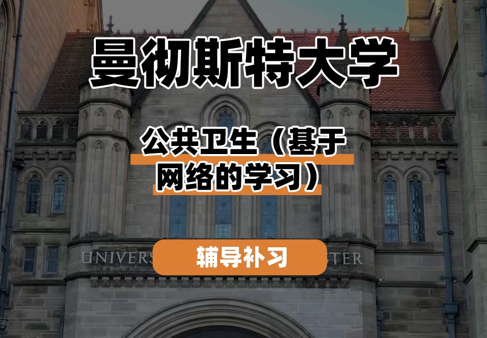 曼彻斯特大学UoM曼大公共卫生（基于网络的学习）辅导补习补课