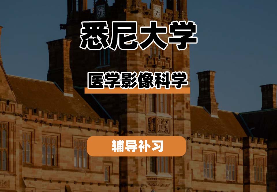 悉尼大学USYD悉大医学影像科学辅导补习补课