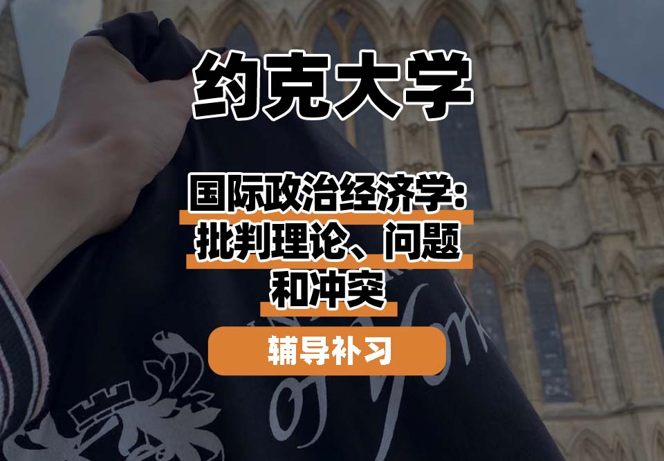 约克大学UOY国际政治经济学:批判理论、问题和冲突辅导补习补课