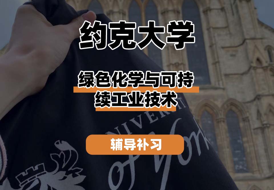 约克大学UOY绿色化学与可持续工业技术辅导补习补课