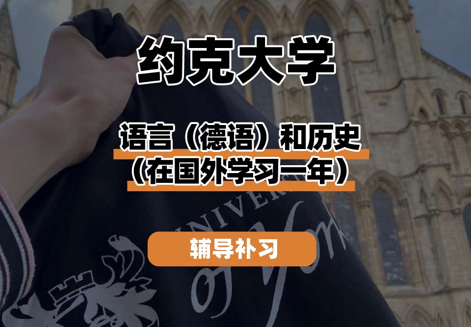 约克大学UOY语言（德语）和历史（在国外学习一年）辅导补习补课