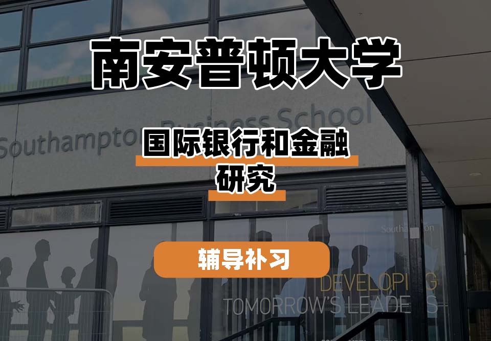 南安普顿大学Soton南安国际银行和金融研究辅导补习补课