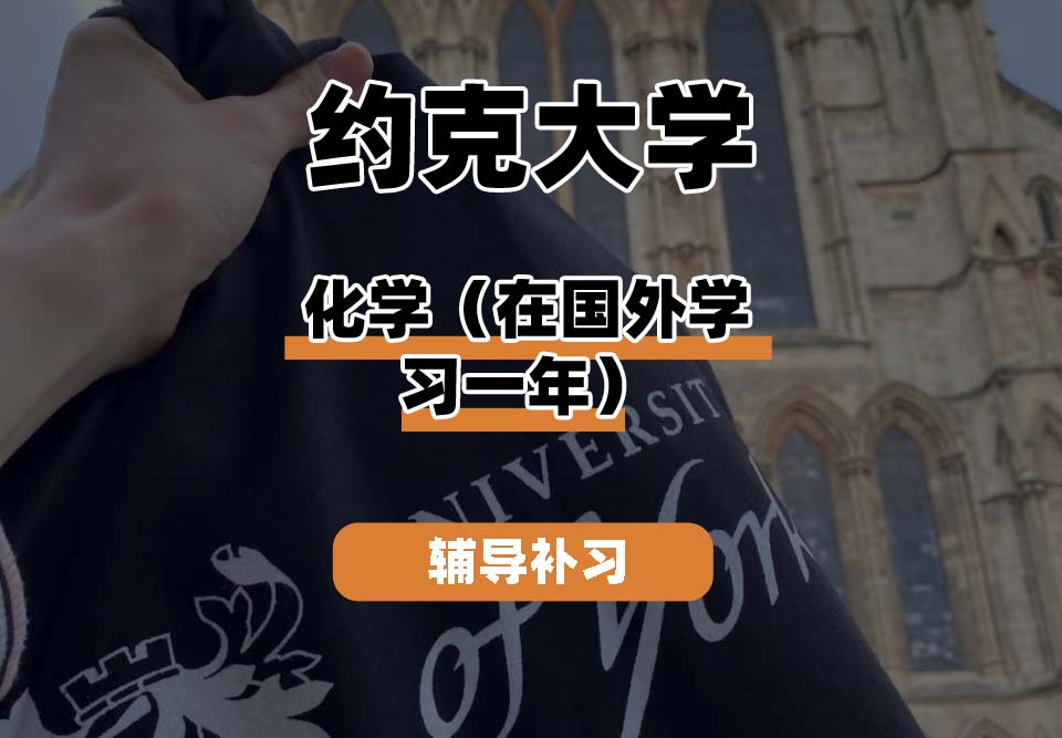 约克大学UOY化学（在国外学习一年）辅导补习补课