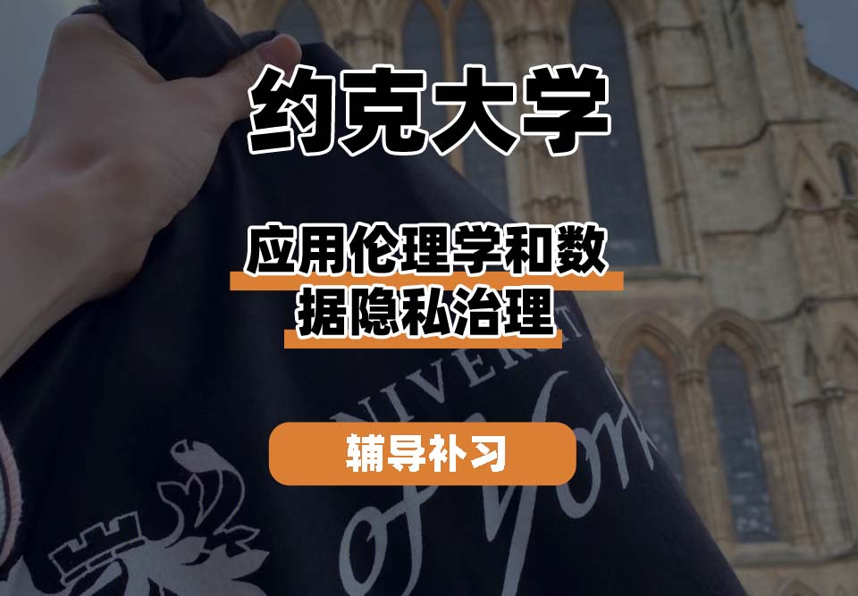 约克大学UOY应用伦理学和数据隐私治理辅导补习补课
