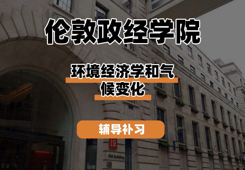 伦敦政经学院LSE伦敦政经环境经济学和气候变化辅导补习补课