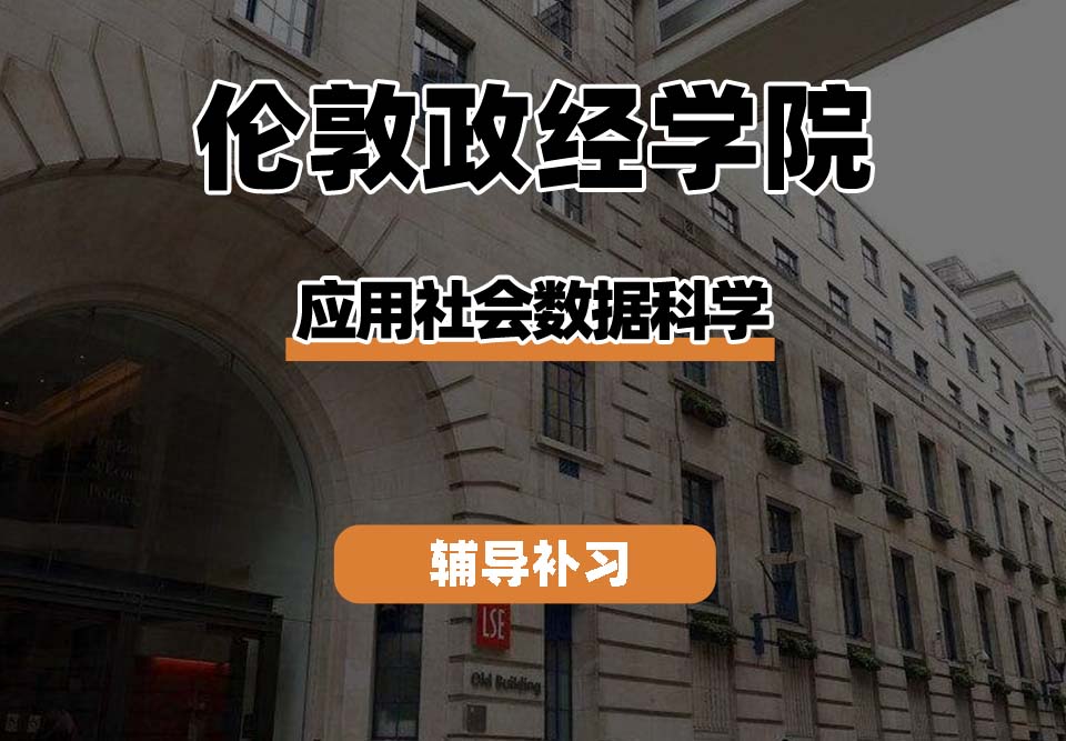 伦敦政经学院LSE伦敦政经应用社会数据科学辅导补习补课