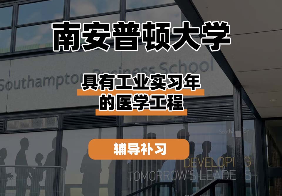 南安普顿大学Soton南安具有工业实习年的医学工程辅导补习补课
