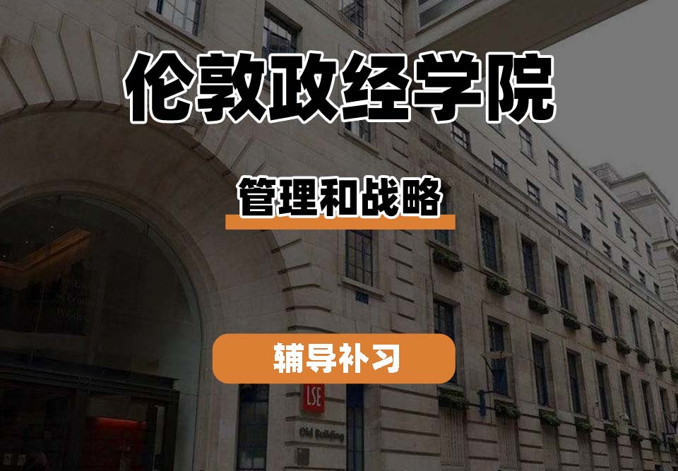 伦敦政经学院LSE伦敦政经管理与战略辅导补习补课