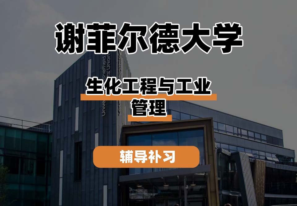 谢菲尔德大学TUoS谢大生化工程与工业管理辅导补习补课