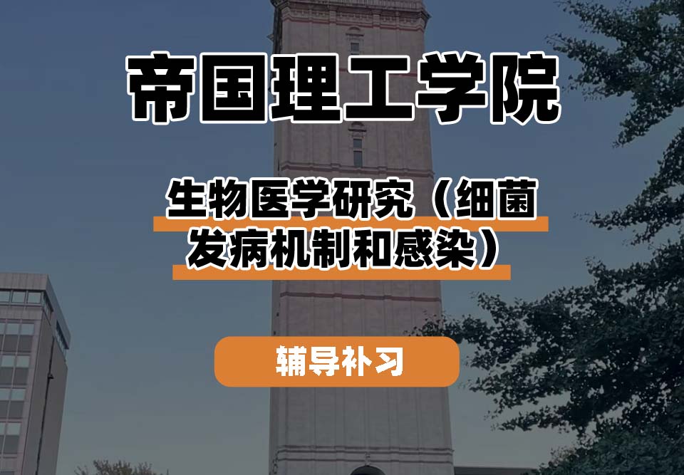 帝国理工学院IC帝国理工生物医学研究(细菌发病机制和感染)辅导补习补课