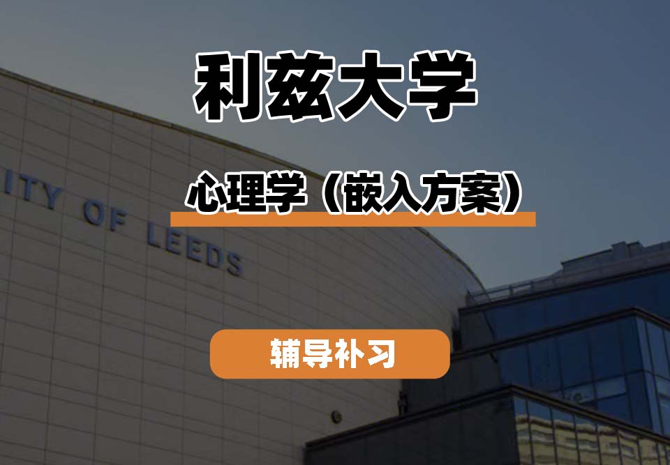 利兹大学leeds心理学（嵌入方案）辅导补习补课