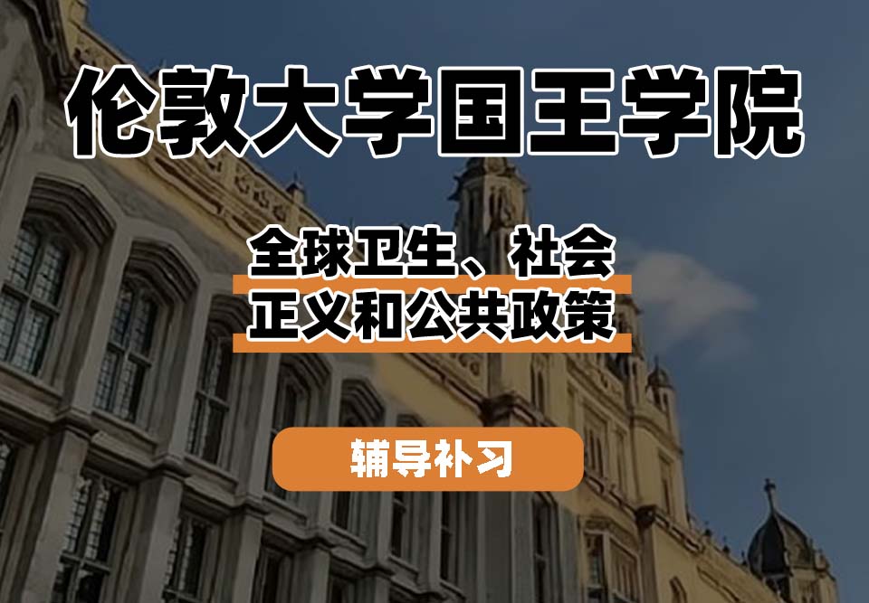 伦敦大学国王学院KCL国王学院全球卫生、社会正义和公共政策辅导补习补课