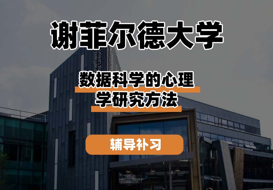 谢菲尔德大学TUoS谢大数据科学的心理学研究方法辅导补习补课