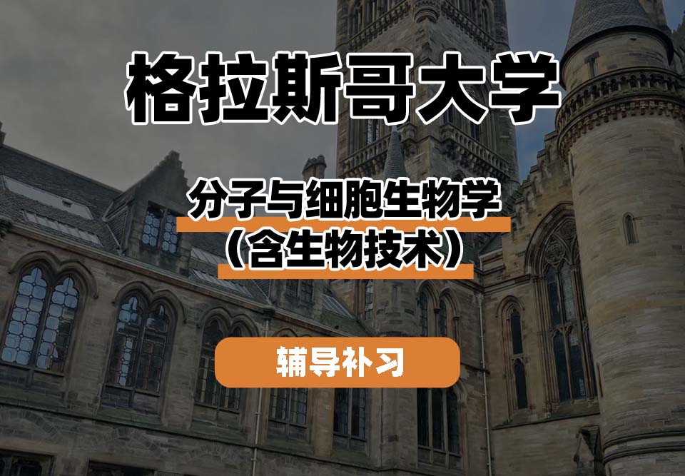 格拉斯哥大学UOG格大分子与细胞生物学（含生物技术）辅导补习补课