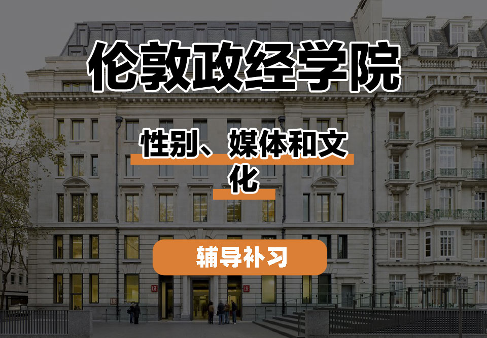 伦敦政经学院LSE伦敦政经性别、媒体和文化辅导补习补课