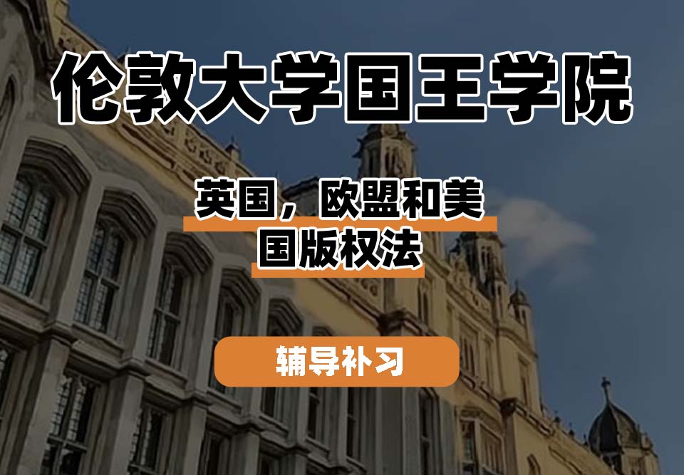 伦敦大学国王学院KCL国王学院英国，欧盟和美国版权法辅导补习补课