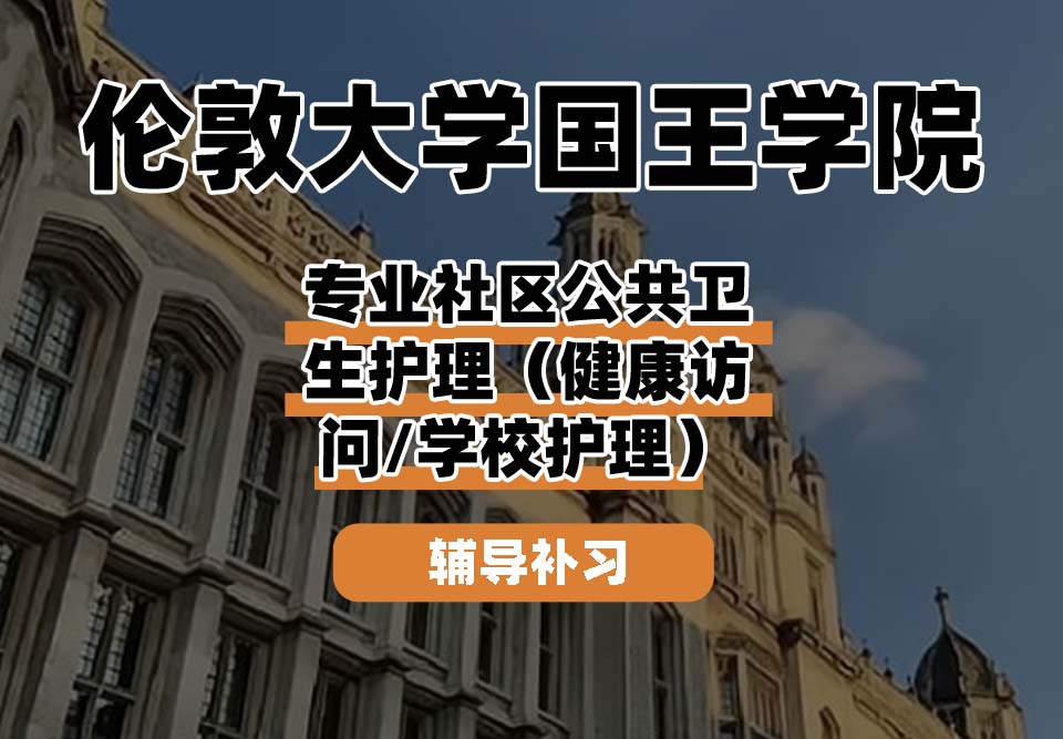 伦敦大学国王学院KCL国王学院专业社区公共卫生护理（健康访问/学校护理）辅导补习补课