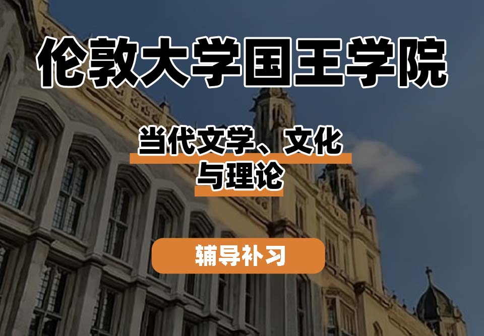 伦敦大学国王学院KCL国王学院当代文学、文化与理论辅导补习补课