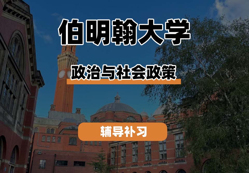 伯明翰大学UOB伯大政治与社会政策辅导补习补课